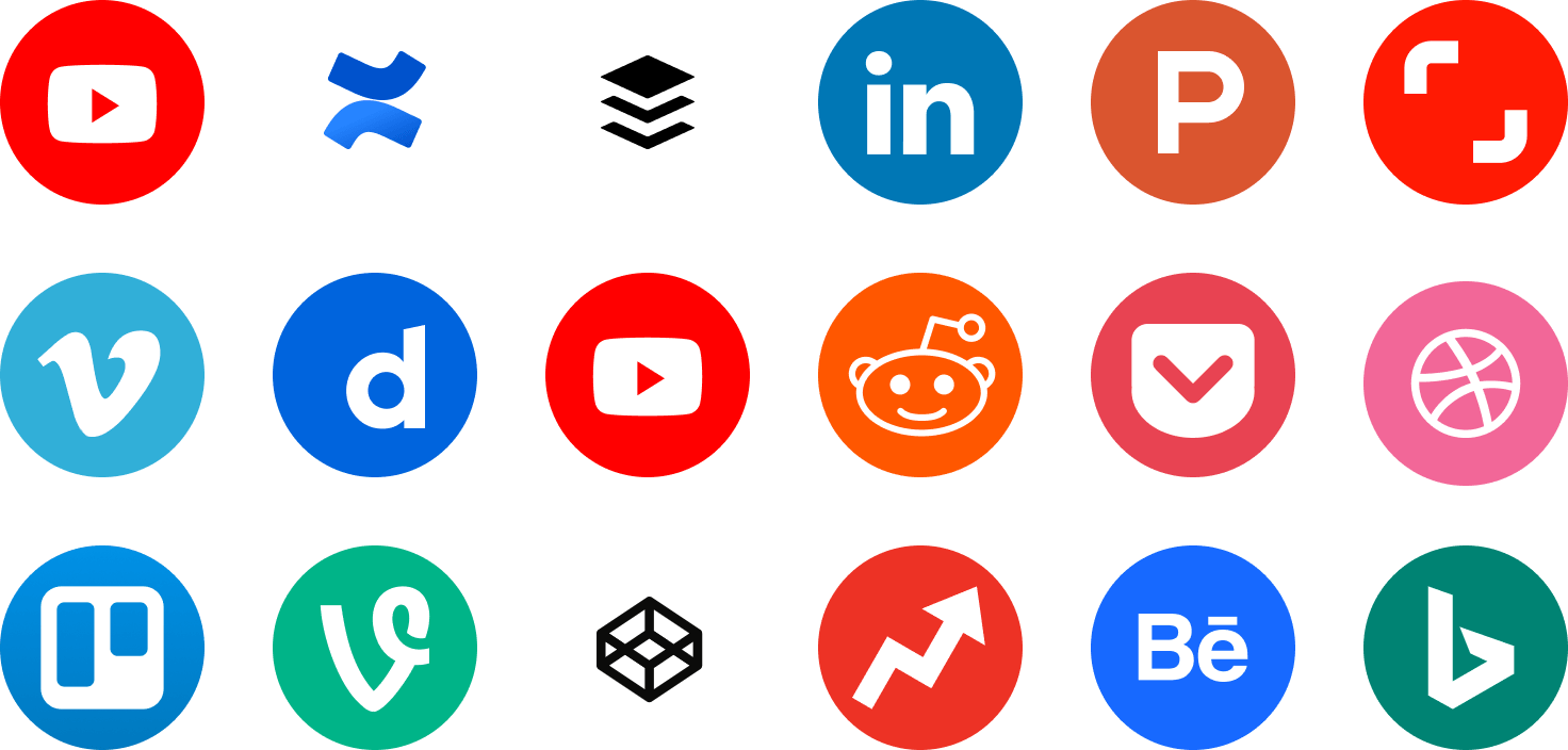 social media icons